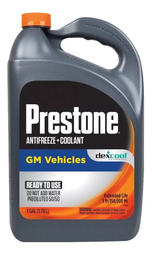 Anticongelante + Refrigerante Prestone GM Vehicles 50/50 Color Naranja - Imagen 3