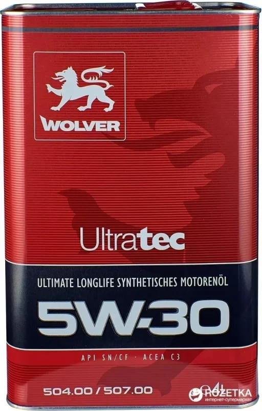 Aceite Wolver Ultratec 5w-30, 4Lt